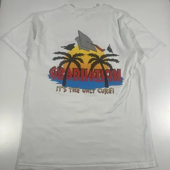 2009 Senioritis Gildan T-Shirt Retro Graphic Tee Senior Graduation - Picture 2 of 5